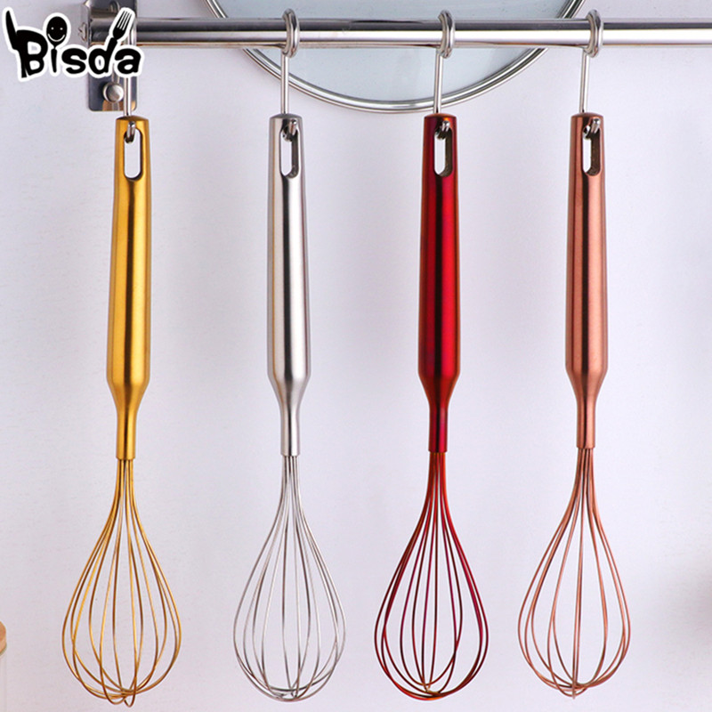 Kitchen Gadgets And Appliances - สแตนเลสสตีลไข่ Stirrer Golden แป้ง Beater อัพเกรดเครื่องครัว