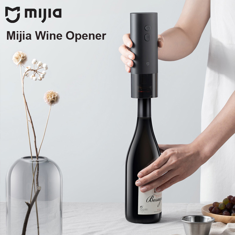 Kitchen Gadgets Needed - ที่เปิดขวดไวน์ไฟฟ้า MIJIA พร้อมที่ตัดฟอยล์ - ที่เปิดฝาขวดอัตโนมัติ ใช้แบตเตอรี่