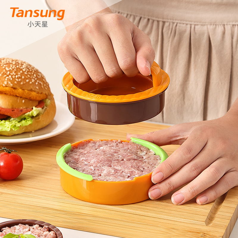 Kitchen Gadgets Best - เครื่องทำแฮมเบอร์เกอร์ทรงกลมขายดีที่สุดของ Amazon, เครื่องกดเนื้อทำแพตตี้, ชุดรวมอุปกรณ์, อุปกรณ์ครัว