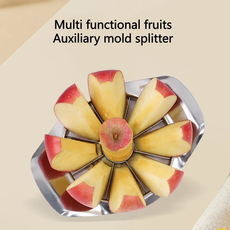 Kitchen Gadgets Vegetable Cutter - แม่พิมพ์ผลไม้เอนกประสงค์ อุปกรณ์ครัว สแตนเลส ด้ามจับถนัดมือ ที่แบ่งผลไม้ ที่ตัดแอปเปิ้ล