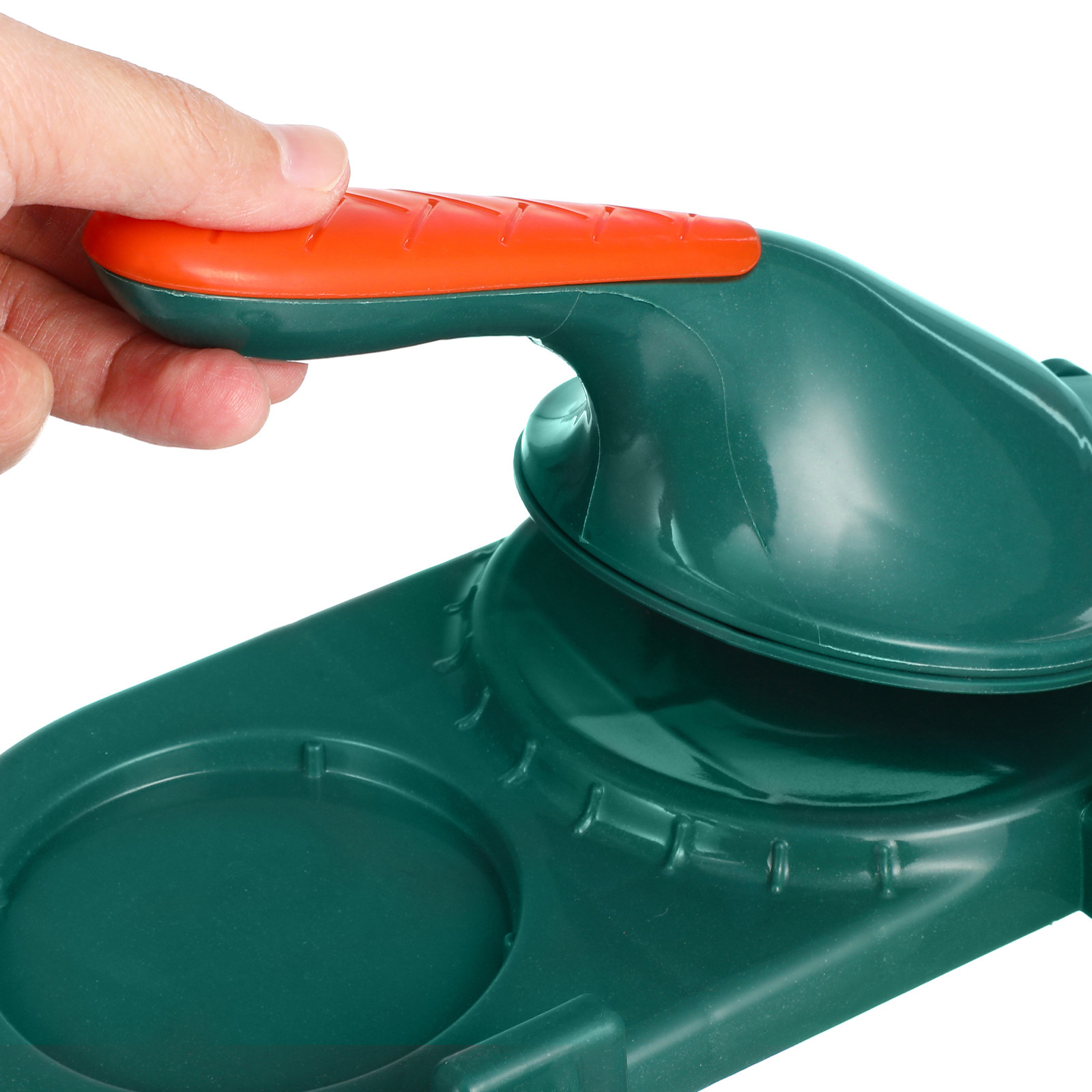 Kitchen Gadgets For Chefs - เครื่องทำเกี๊ยว 2-in-1 พร้อมที่กดแป้ง สำหรับทำเกี๊ยวเองที่บ้าน ทำจากพลาสติก PP