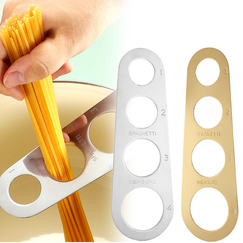 Kitchen Gadgets And Appliances - สแตนเลสสปาเก็ตตี้ Measurer พาสต้าก๋วยเตี๋ยววัด Cook KITCHEN เค้กไม้บรรทัด