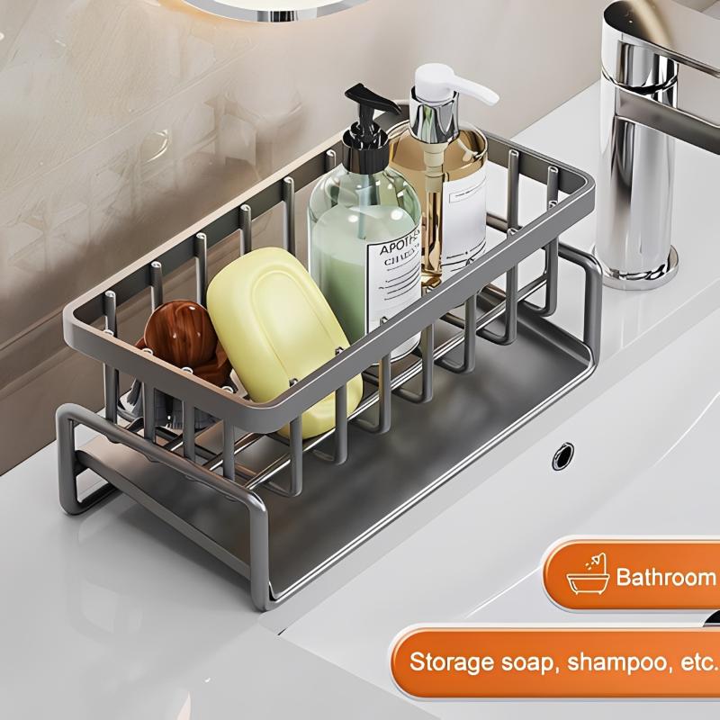 ที่วางฟองน้ำพร้อมที่แขวนผ้าเช็ - Kitchen Gadgets Storage Ideas บทวิจารณ์และราคา