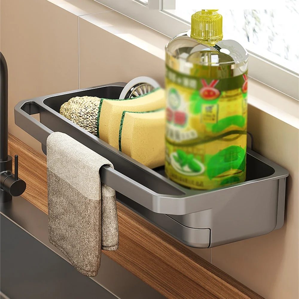 อ่างล้างจานOrganizerท่อระบายน้ - Kitchen Gadgets Storage Ideas บทวิจารณ์และราคา
