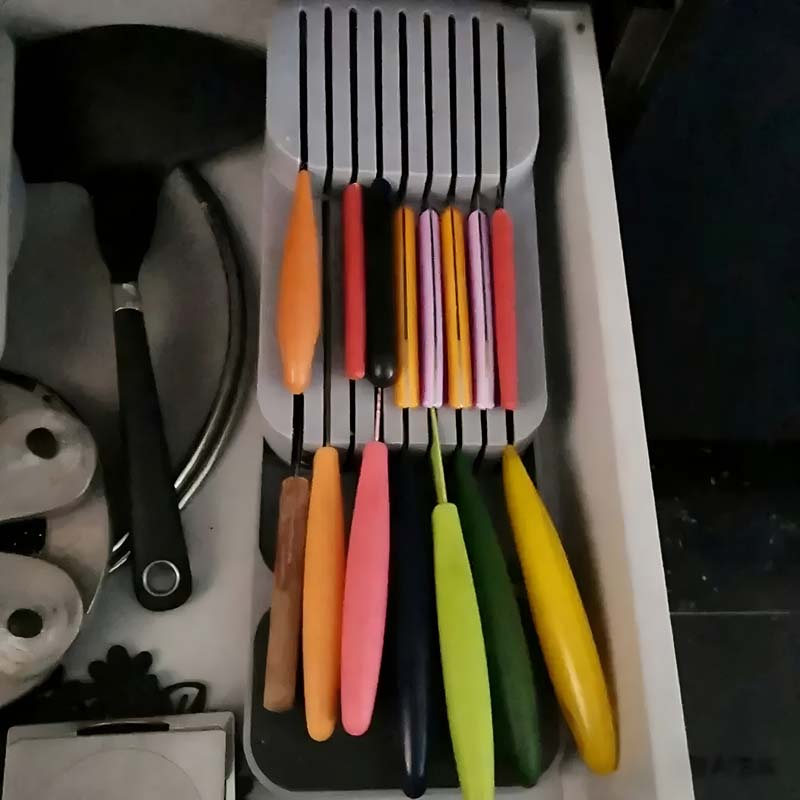 กล่องเก็บมีดแบบลิ้นชัก - อุปกร - Kitchen Gadgets Storage Ideas บทวิจารณ์และราคา