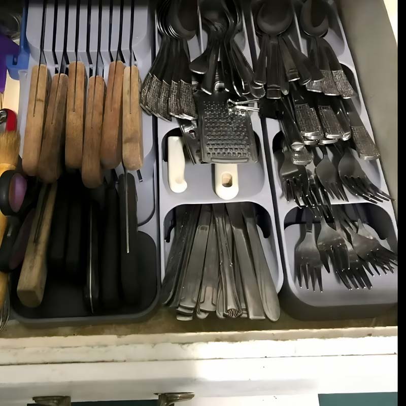 กล่องเก็บมีดแบบลิ้นชัก - อุปกร - Kitchen Gadgets Storage Ideas บทวิจารณ์และราคา