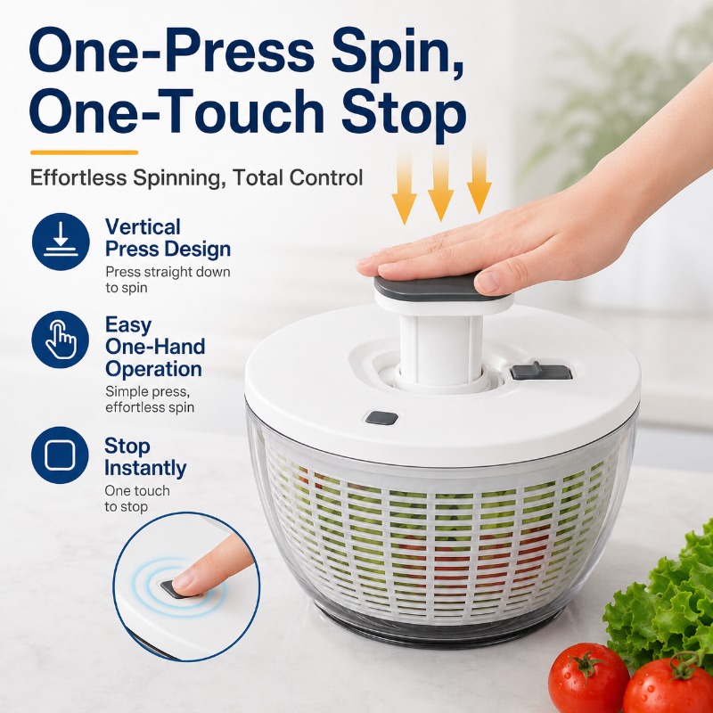 เครื่องปั่นสลัดแบบหมุนมือ 6 ลิ - Salad Spinner บทวิจารณ์และราคา