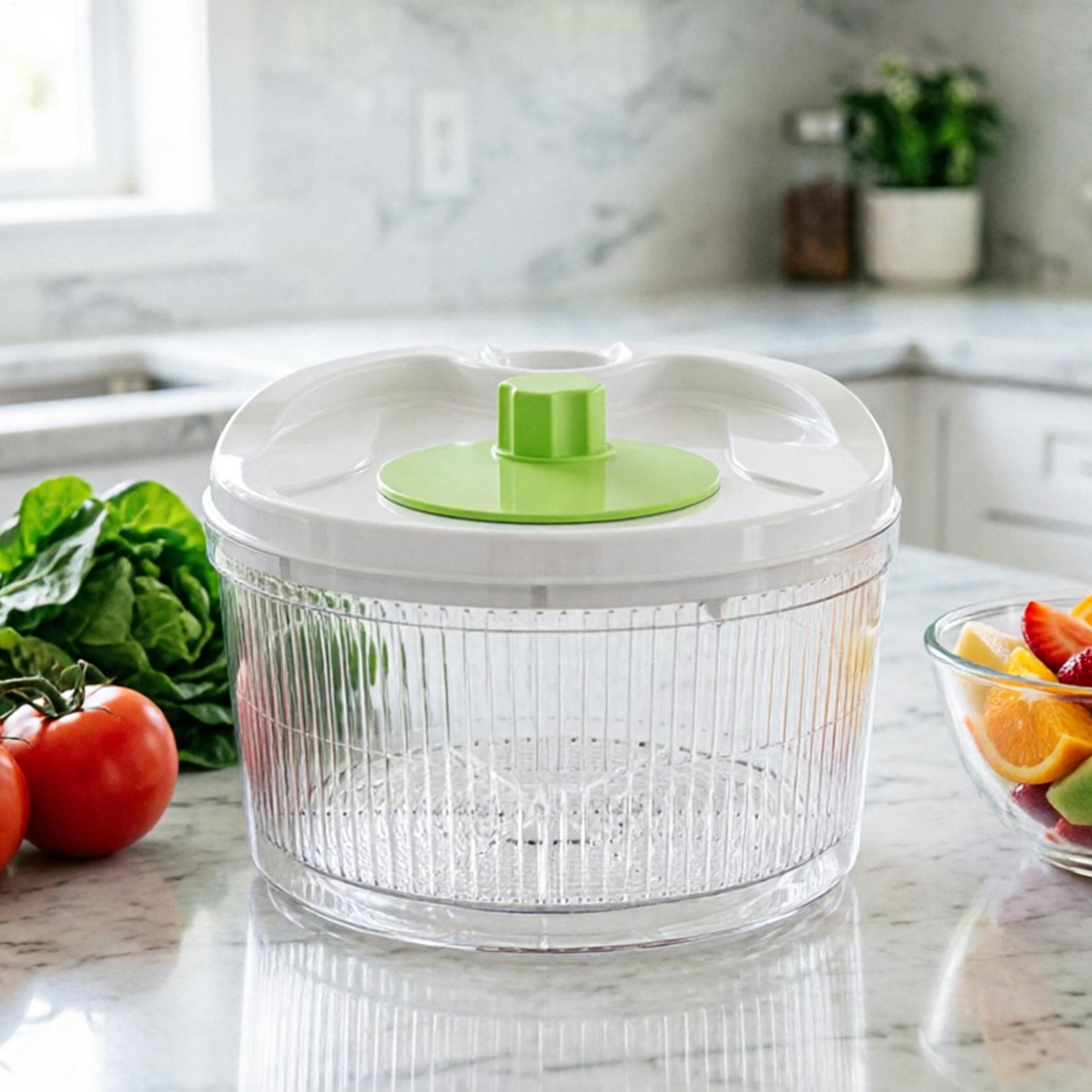 เครื่องปั่นสลัดพร้อมท่อระบายน้ - Salad Spinner บทวิจารณ์และราคา