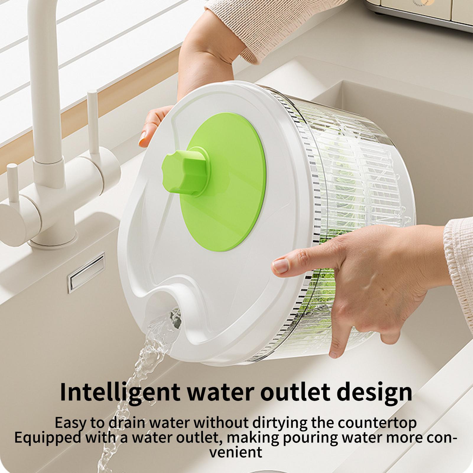 เครื่องปั่นสลัดพร้อมท่อระบายน้ - Salad Spinner บทวิจารณ์และราคา