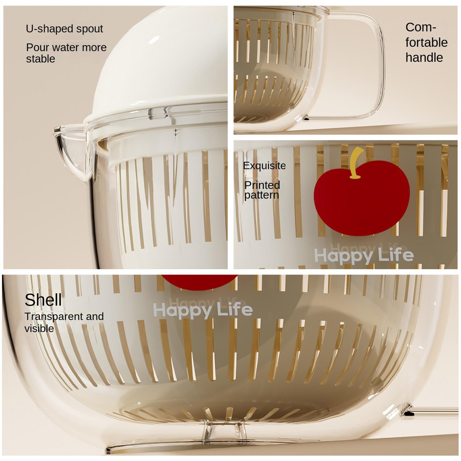 เครื่องล้างผักดีไซน์แอปเปิ้ล,  - Salad Spinner บทวิจารณ์และราคา