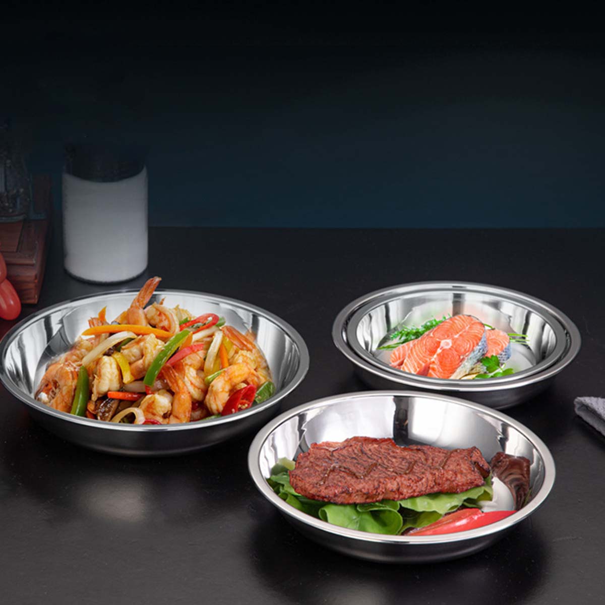 จานกลมสแตนเลสขนาด 12 ซม. สามาร - Salad Spinner บทวิจารณ์และราคา