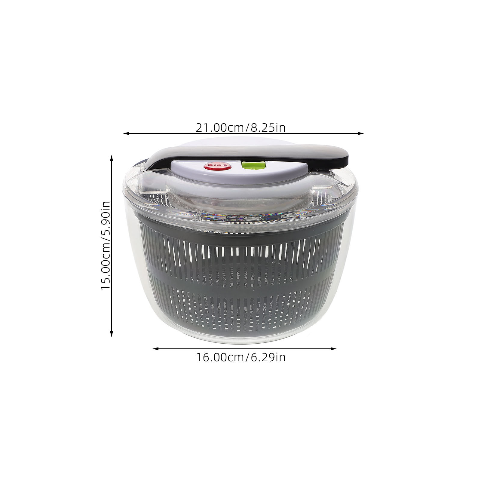 เครื่องปั่นสลัดแบบกดมือ สีขาว  - Salad Spinner บทวิจารณ์และราคา