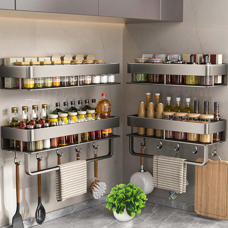 ชั้นวางของในครัวอะลูมิเนียม ชั - Kitchen Gadgets Storage Ideas บทวิจารณ์และราคา