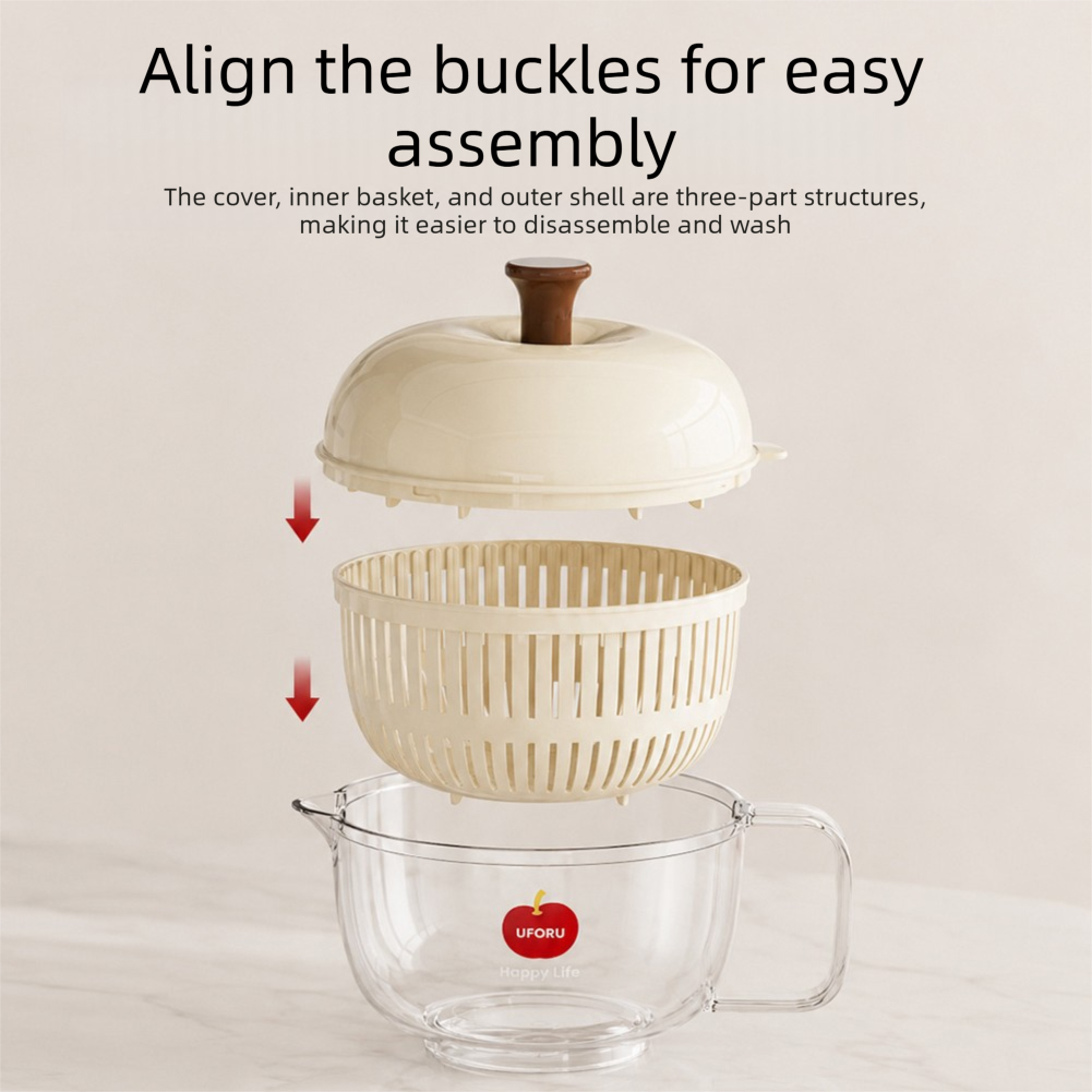 HAND-Cranked หมุนตะกร้าสลัด Sp - Salad Spinner บทวิจารณ์และราคา