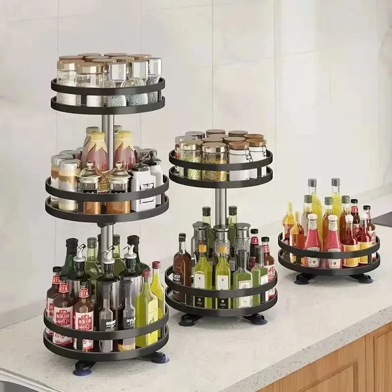 360 °   ชั้นวางเครื่องปรุงหมุน - Kitchen Gadgets Storage Ideas บทวิจารณ์และราคา